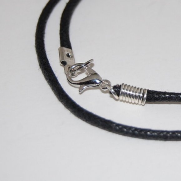 Blue Stone Necklace,Cord Necklace,Minimalist Necklace,Choker Necklace,Choker - Picture 2 of 2